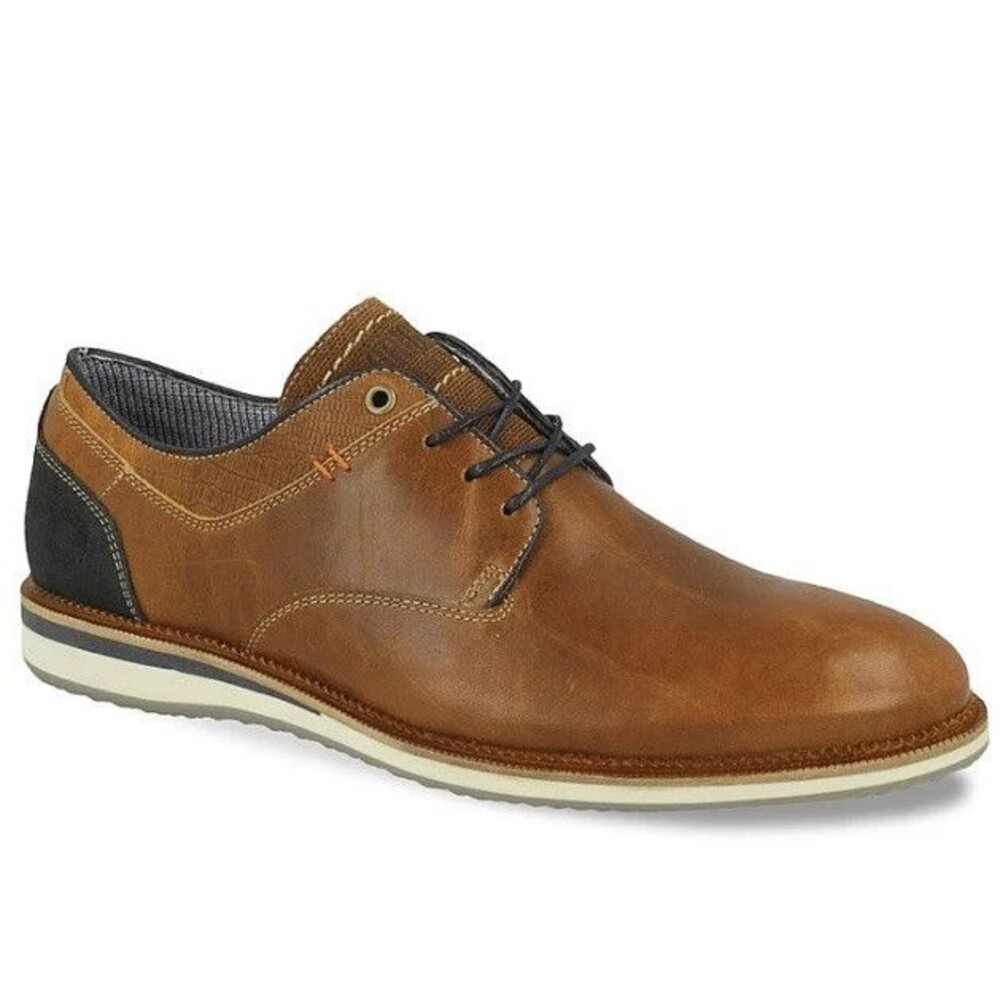 new bull boxer presslee oxford leather brown men lace up shoes casual 41 us 8